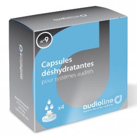 4 capsules déshydratantes Audioline pour aides auditives
